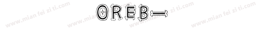 丸シャドーOREB字体转换