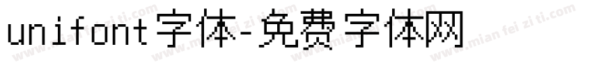 unifont字体字体转换