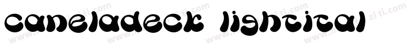 caneladeck-lightital字体转换