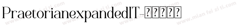 PraetorianexpandedIT字体转换