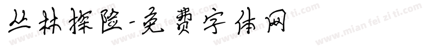 丛林探险字体转换