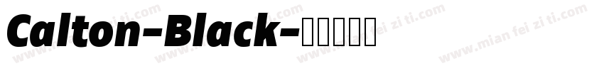 Calton-Black字体转换