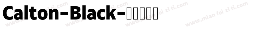 Calton-Black字体转换
