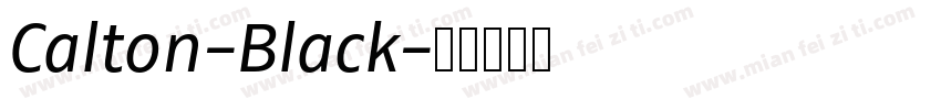 Calton-Black字体转换