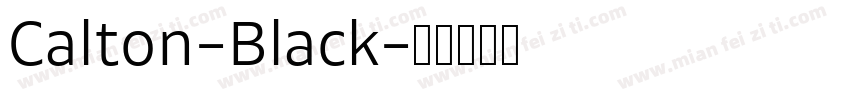 Calton-Black字体转换