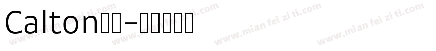 Calton字体字体转换