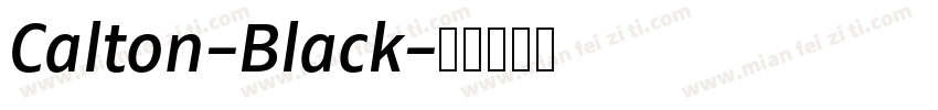 Calton-Black字体转换