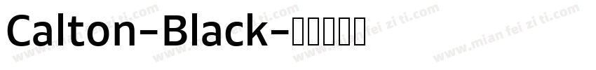 Calton-Black字体转换