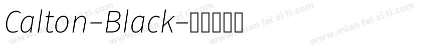 Calton-Black字体转换