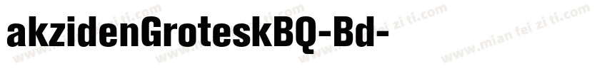 akzidenGroteskBQ-Bd字体转换