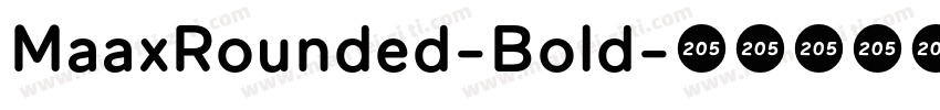 MaaxRounded-Bold字体转换