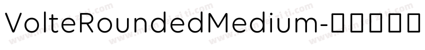 VolteRoundedMedium字体转换