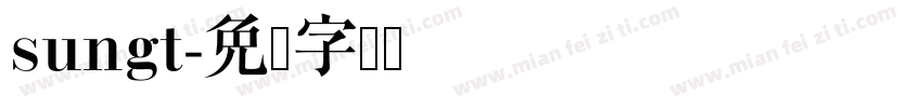sungt字体转换