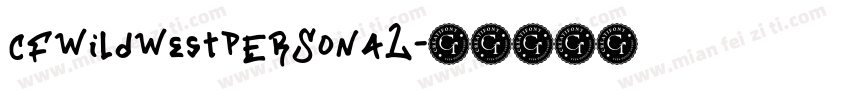 CFWildWestPERSONAL字体转换
