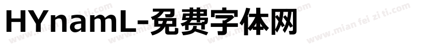 HYnamL字体转换