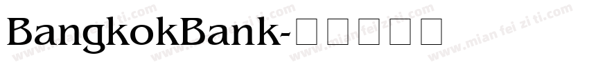 BangkokBank字体转换