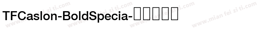 TFCaslon-BoldSpecia字体转换