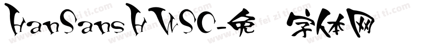 HanSansHWSC字体转换