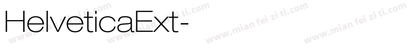 HelveticaExt字体转换