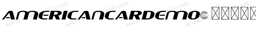 AmericanCarDemo字体转换