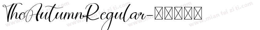 TheAutumnRegular字体转换