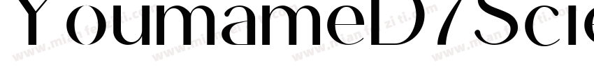 YoumameD7Scientific字体转换
