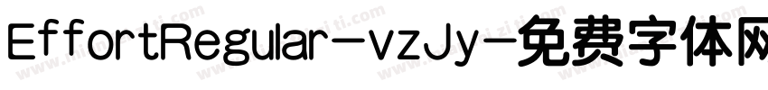 EffortRegular-vzJy字体转换