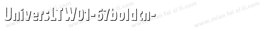 UniversLTW01-67boldcn字体转换