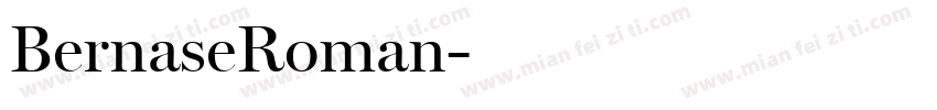BernaseRoman字体转换