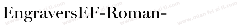 EngraversEF-Roman字体转换