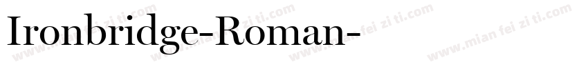 Ironbridge-Roman字体转换