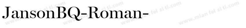 JansonBQ-Roman字体转换