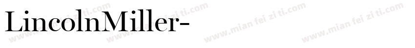 LincolnMiller字体转换