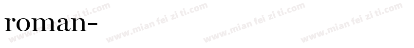 roman字体转换