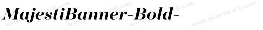 MajestiBanner-Bold字体转换