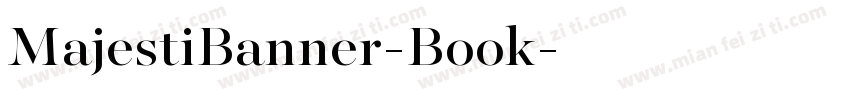 MajestiBanner-Book字体转换