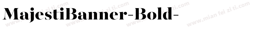 MajestiBanner-Bold字体转换