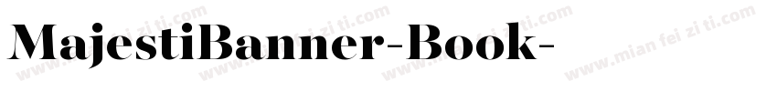 MajestiBanner-Book字体转换