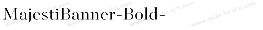 MajestiBanner-Bold字体转换