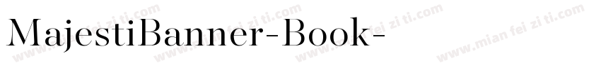 MajestiBanner-Book字体转换