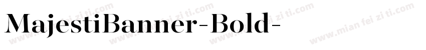 MajestiBanner-Bold字体转换