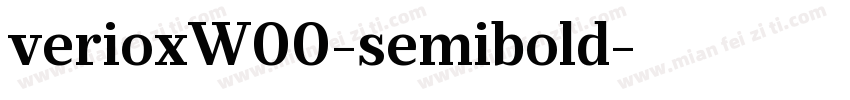 verioxW00-semibold字体转换