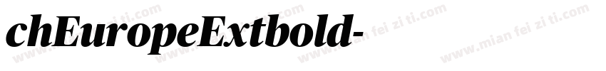 chEuropeExtbold字体转换