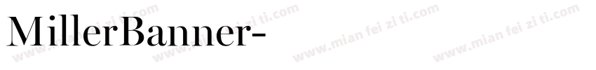 MillerBanner字体转换