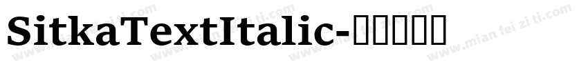 SitkaTextItalic字体转换
