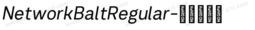 NetworkBaltRegular字体转换