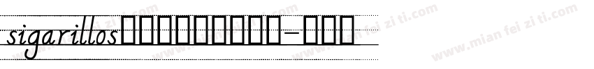 sigarillos意大利手写圆体英文字体转换