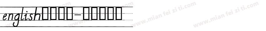 english四线三格字体转换