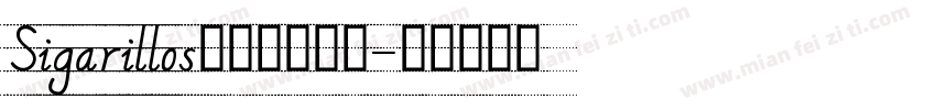 Sigarillos手写圆体英文字体转换