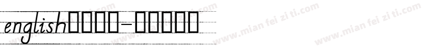 english四线三格字体转换